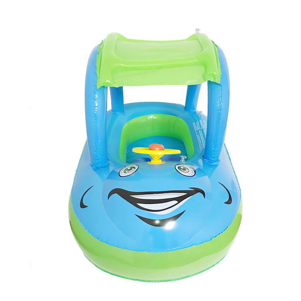 Pool Car Buoy Sunshade Safety Raft Cartoon Sun-proof Life Saving Swimming Rings Smooth Surface Toys Kids Accessories